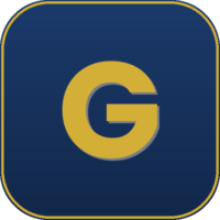 Gulfzi site icon letter G in navy and gold